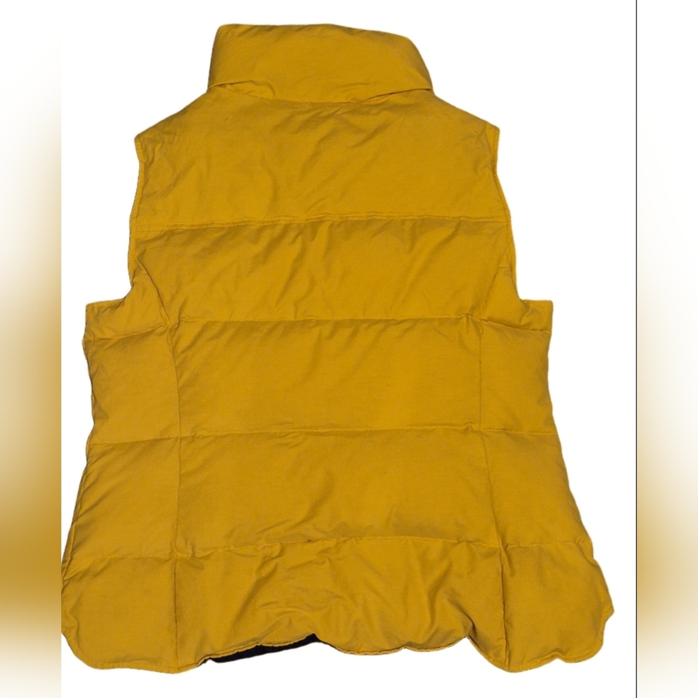 Women's s Lands End Quilted Puffer Vest - Yellow Large 12/14 - Picture 6 of 12